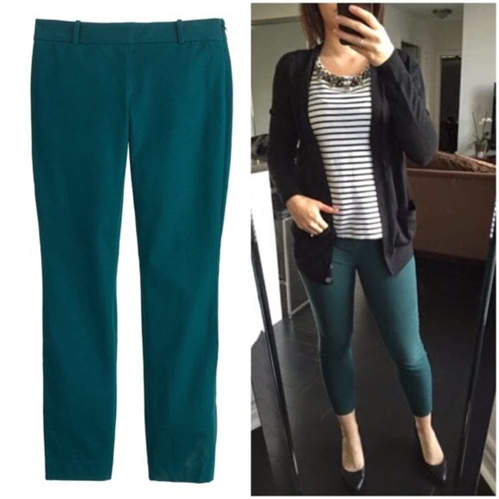 J. Crew Green Minnie Pant